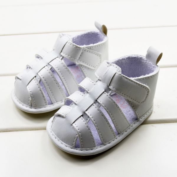 children PU shoes,free shipping newborn baby Sandals,cute white baby ...