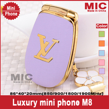 2013 Luxury mini cute lovely phone for girls cartoon girls mini cellphone Flip Mobile Phones M8