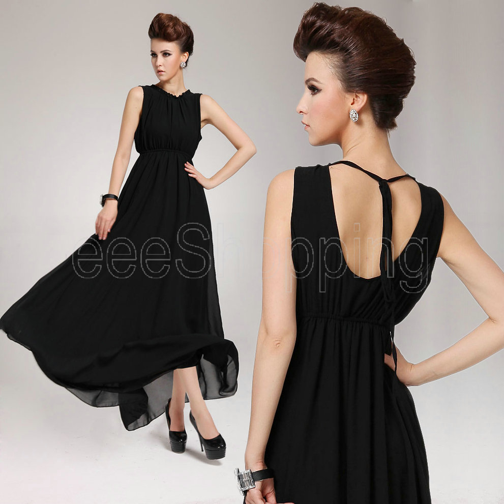 Long black dress vintage