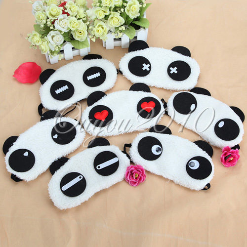 Cute Blindfold face  kit Mask diy Face Sleeping Panda  Lovely Eye  Travel mask Xmas