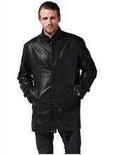 Free shipping sheep Leather Jacket men genuine leather coat Formal turn-down collar winter Thick outwear / M-XXXL