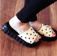 2013 platform wedges slippers platform slippers open toe sweet women’s shoes flat sandals