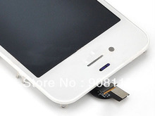 New White Replacement ForiPhone 4S LCD Touch Screen Glass Digitizer Complete Assembly Free shipping