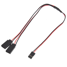 Free shipping Wholesale 100 pcs lot 300mm Servo Y Extension wire for JR Futaba Receiver ESC