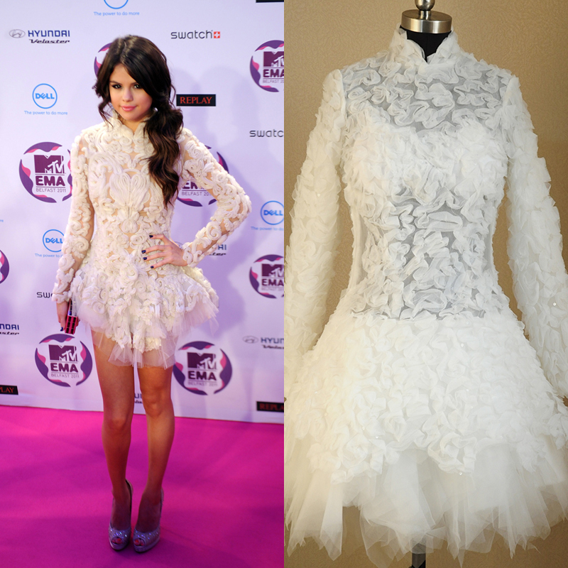 ... Celebrity-Party-Dresses-Mini-Ivory-Lace-Cocktail-Dress-Free-Shipping