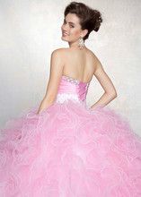 New pink Quinceanera Formal Prom Party Ball Gown Wedding Dress Custom All Size