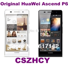 5pcs lot Unlocked Original HuaWei Ascend P6 8MP Smartphone Quad Core WIFI 4 7inches Free shipping