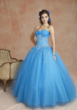 Blue Sweetheart Prom Dress