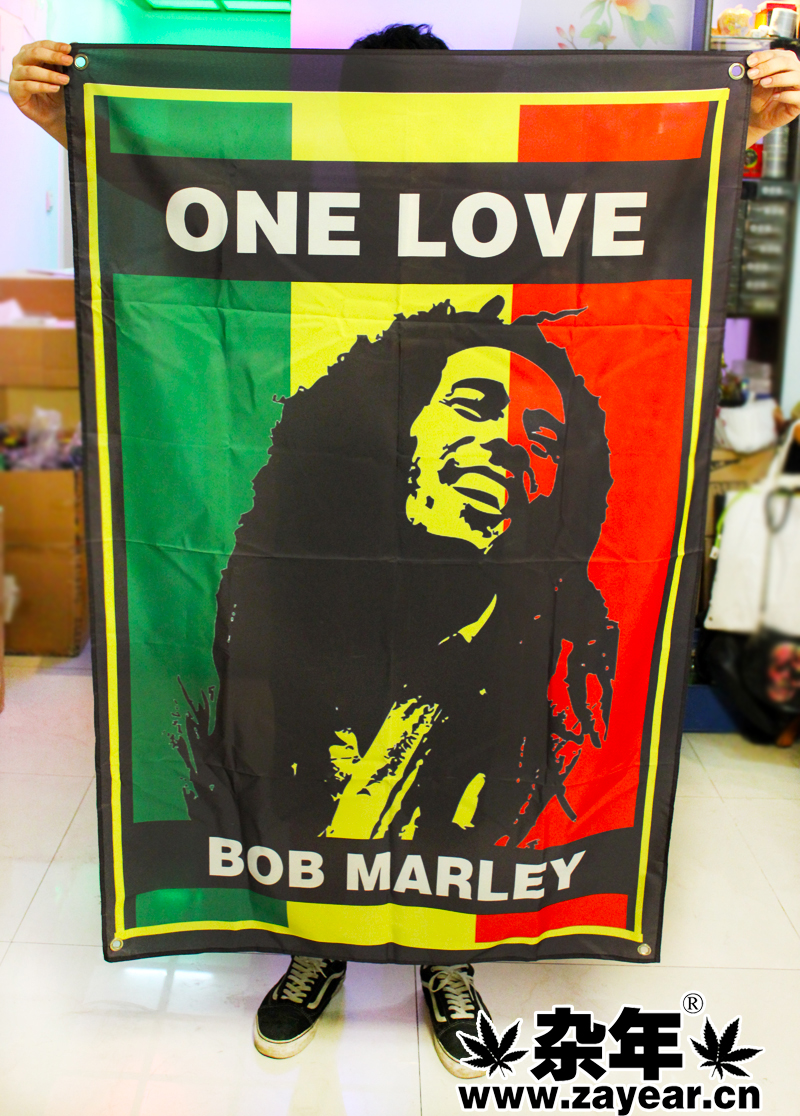 reggae bobmarley derlook flag valance(china (mainland))