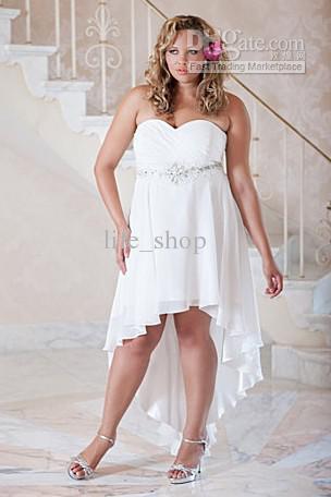 Short Wedding Dresses Plus Size Brides - Ocodea.com