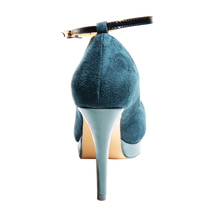 new arrive fashion heel 15cm suede Matte leather After lacing women shoes for 2014 size35 42