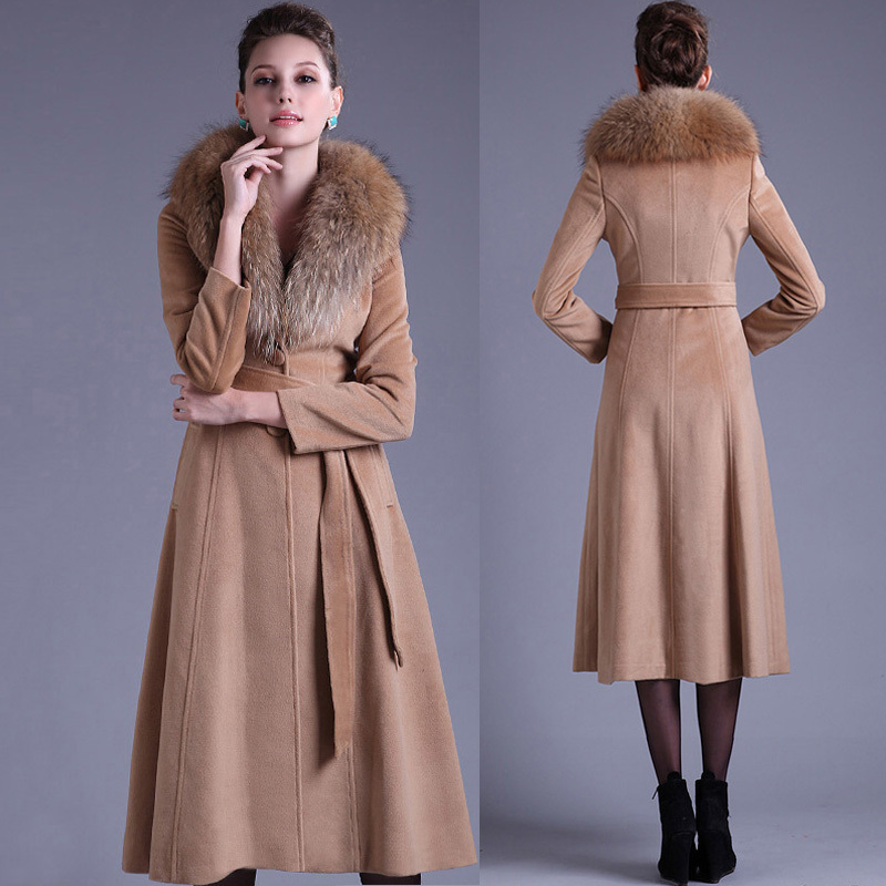 Search On Aliexpress Com By Image Winter With Double Sided Cashmere Coat Lady S Long Suit Collar Pure Wool