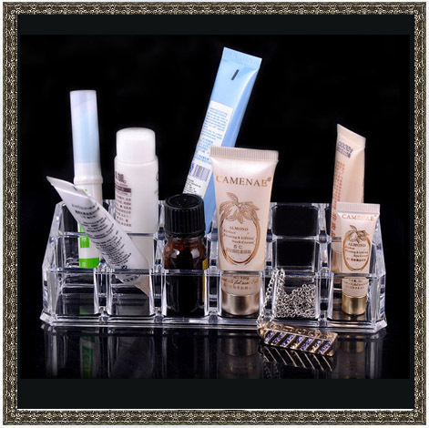 Clear Makeup Organizer on 4pcs Lot Clear Type Acrylic Crystal Lipstick Cosmetic Organizer Makeup