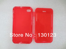 For Iphone 5 5G Mobile Phone Accessories TPU Case Back Cover Shell Skin Protector Red Pink