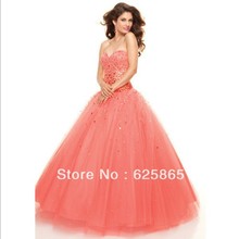 2013 New Style v-neck off the shoulder sleeveless ball gown quinceanera dresses