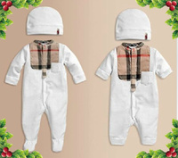 Brand Design Baby Girl's One Piece Half Sleeve WhiteColor Romper Suits