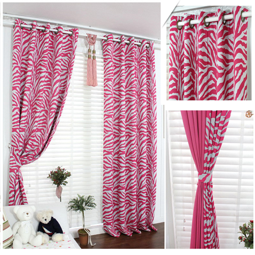 New arrival 2014 zebra print full print dodechedron curtain balcony curtain