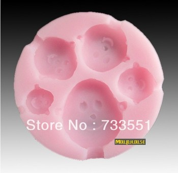 Kitchen Design Tool on Diysilicone 3d Soap Mold 5 Monkey Head Design Shower Chocolate Tools