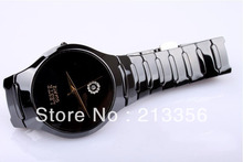 USA HOT SELLING E&C TUNGSTEN JEWELRY WOMEN&MENS BLACK CERAMIC WRISTWATCHES HIS OR HER BEST FASHION CERAMIC WATCH A NICE GIFT