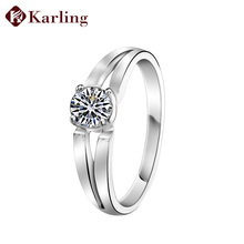 Karling 925 pure silver ring female lovers ring cubic zircon ring silver marriage