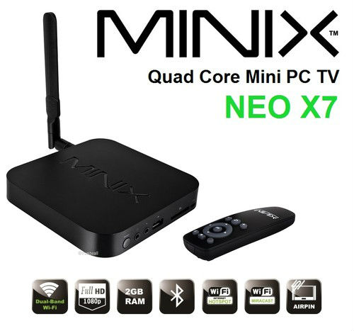 Телеприставка MINIX NEO X 7 Android TV boX RK3188 /1.6 2G /16G WiFi HDMI USB RJ45 OTG SD Xbmc /TV NEO X7
Телеприставка MINIX NEO X 7 Android TV boX RK3188 /1.6 2G /16G WiFi HDMI USB RJ45 OTG SD Xbmc /TV NEO X7