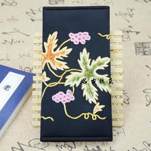 Suzhou embroidery finished product unique gifts abroad crafts handmade embroidery wallet