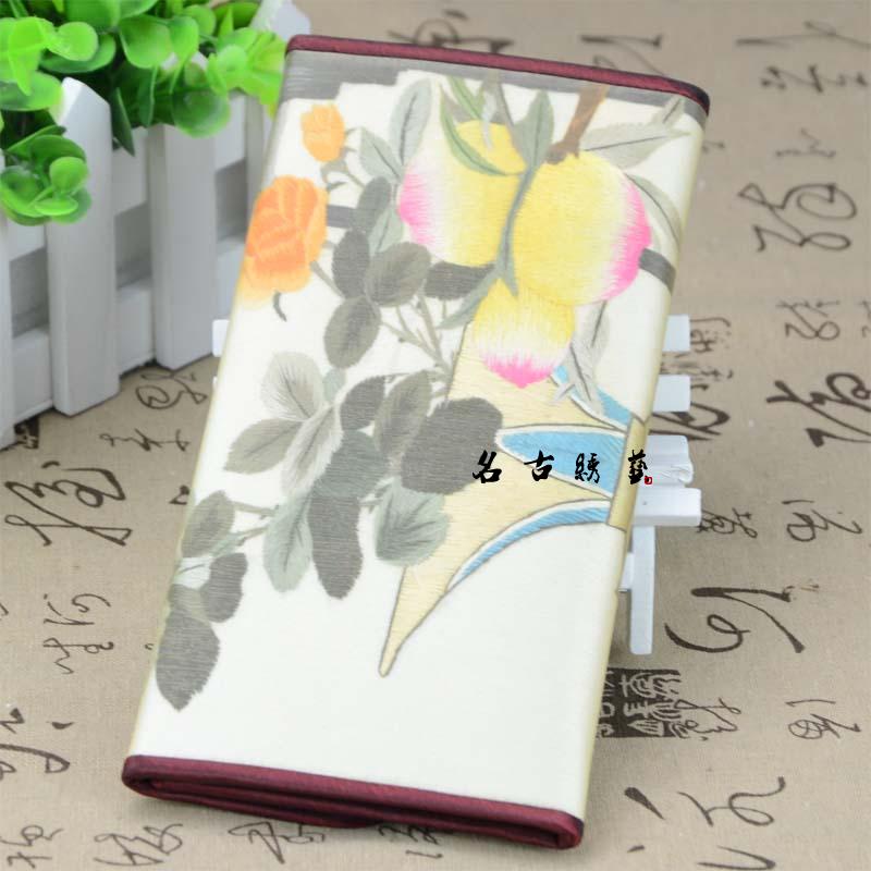 Limited edition quality embroidery wallet holiday gifts suzhou embroidery jewelry bag commercial SX 101