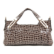 Crocodile Printed Genuine Leather Handbag New Luxury Brand Messenger  Bag Fashion Summer Small Clutches Red Totes Free Shipping