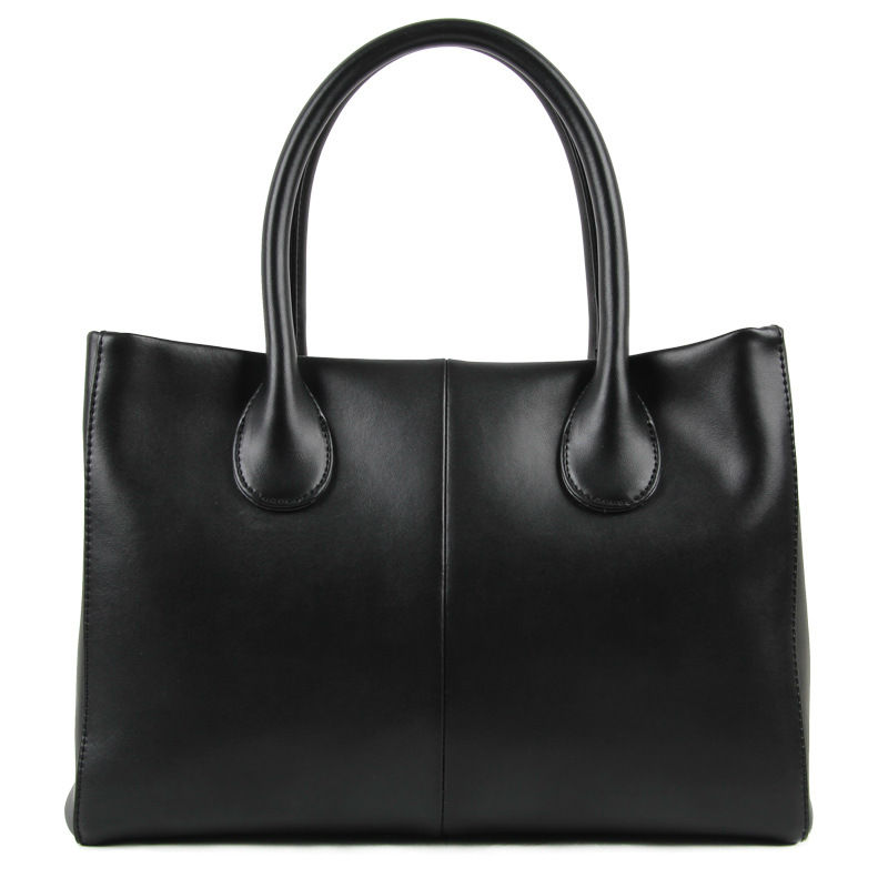 Genuine Leather Handbag Woman Messenger Bag Super High Quality Brand Luxury Calfskin Black Cowhide Totes Free