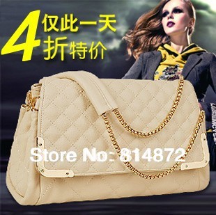 Female 2014 spring and summer women s handbag dimond plaid chain bag handbag cross body shoulder