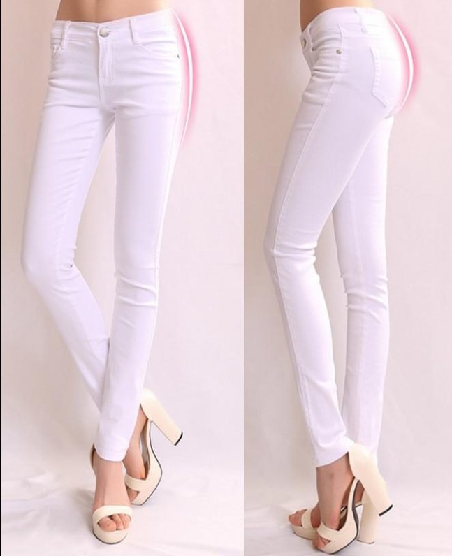 white skinny trousers ladies