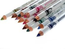 12pcs lot 12 Colors Waterproof Plastic Glitter Emerald Eyeliner Lipliner Lip Eye Liner Pencil MakeUp