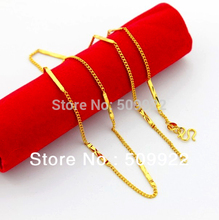 jP086 2013 New Unique Solid Uinsex 24K Gold Plated Necklace Marriage Accessories High Quality  Plated Gold Necklace