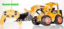 RC Bulldozer 6CH Remote Control Simulation Bulldozer 4 wheel construction Bulldozer Engineering truck electronic toys