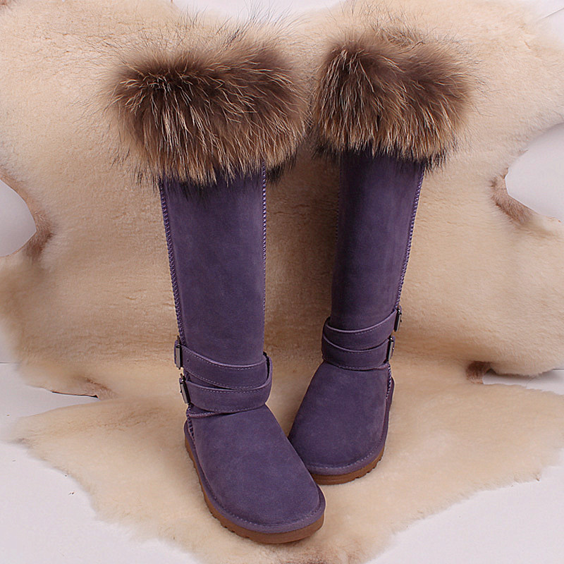 2014 Brand Newest Leather Knee High Boots Winter Boots Women