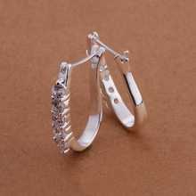 Lose Money Promotions Wholesale 925 silver earing fashion jewelry Cute Zircon earring For Women SMTE312