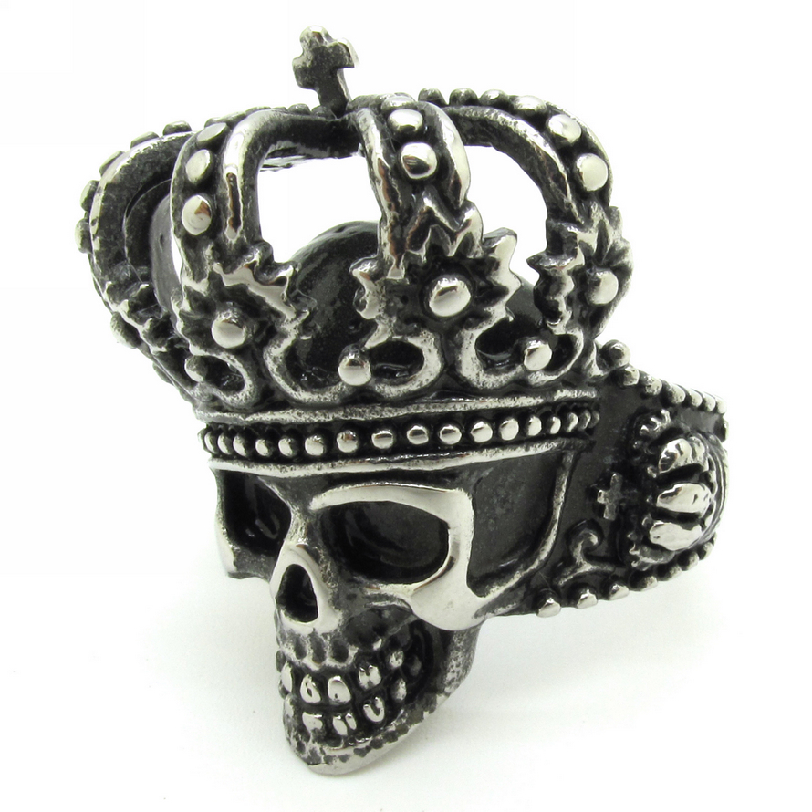 -Men-s-Ancient-European-King-Skull-Ring-Stainless-Steel-Crown-Rings ... -Men-s-Ancient-European-King-Skull-Ring-Stainless-Steel-Crown-Rings ...