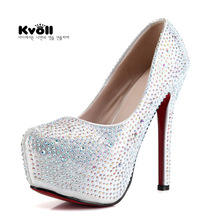 2013 han edition Kvoll flash set auger luxuriant bright diamond crystal wedding party shoes