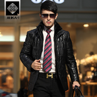 Hot Sale Famous Brand Wholesale 2013 Men's Real leather clothing sheep