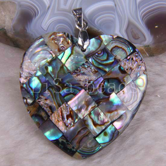 Free-Shipping-Fashion-Jewelry-Heart-New-Zealand-Abalone-Shell-Pendant ...
