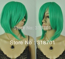 Vogue short Green straight cosplay men’s hair full wig/wigsFree Shipping
