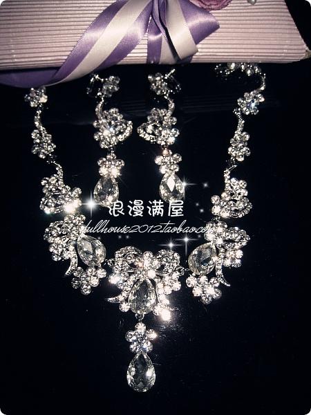 Gorgeous rhinestone hair accessory bridal necklace set the bride accessories marriage accessories