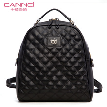 Free shipping new 2013 plaid backpack fashion cowhide backpack female women leather handbags