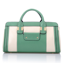 Free shipping new 2013 spring and summer the trend of candy color block cowhide handbag one shoulder cross-body women’s handbag