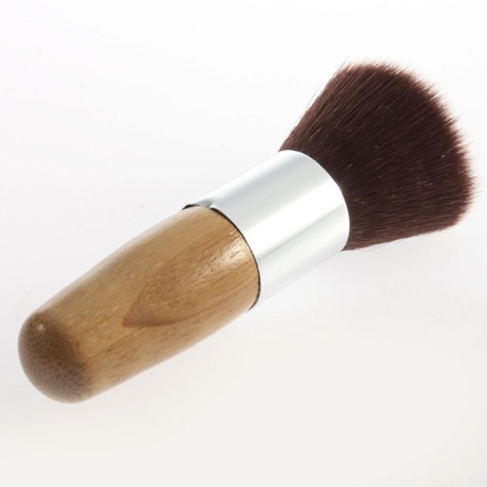 1 PCS Flat Top Buffer Foundation Powder Brush Cosmetic Makeup Tool Wooden Handle Newest Brand New