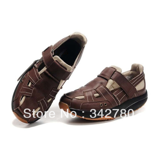... Sandals-From-Brand-Mens-Nubuck-Leather-Sandals-Classic-Casual-Shoes