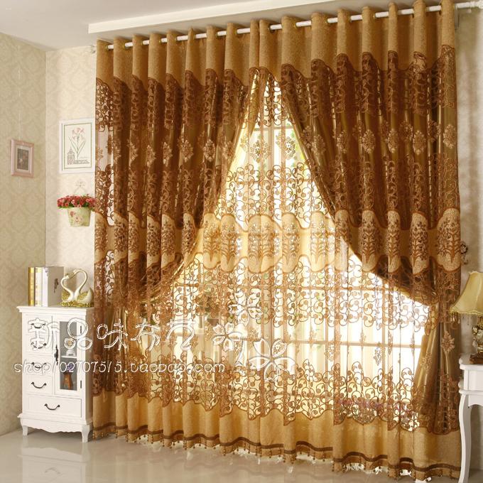 Занавеска high quality burnt-out screens curtain modern finished products customize without blackout lining curtain в интернет-м.