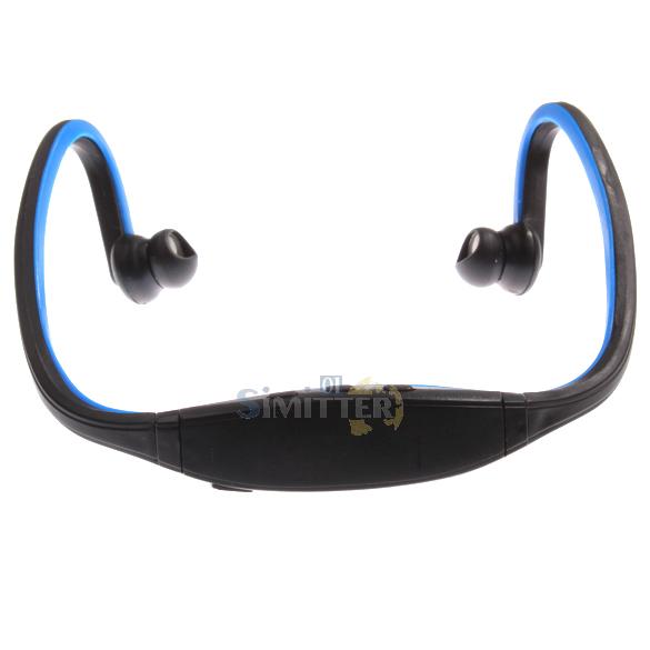 S1M Sports Wireless Headset Headphones Support MP3 WMA for Cell Phones Blue