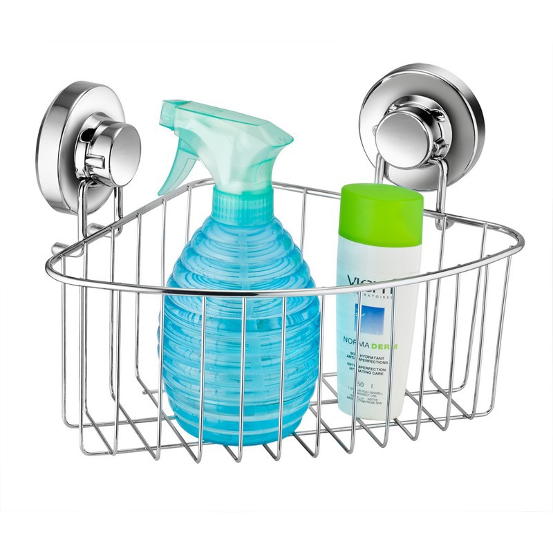badkamer accessoires zuig hoek winkelwagen super bathoom caddy rvs Sparkle Behang Badkamer ~ badkamer accessoires zuig hoek winkelwagen super bathoom caddy rvs