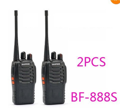 2pcs lot Free shipping Portable Handheld 6km two way Radio BaoFeng BF 888S Walkie Talkie UHF